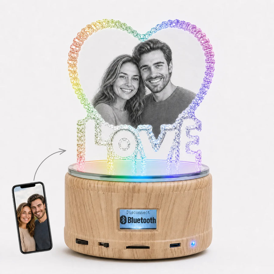 Personalized LOVE Crystal
