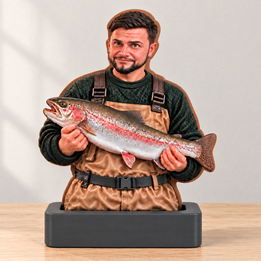 Personalized Fishing Photo Relief