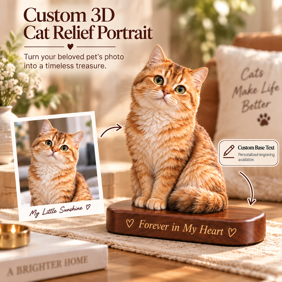 Personalized 3D Pet Photo Relief