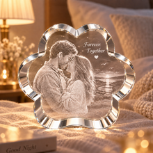 Personalized Flower Photo Crystal