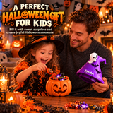 3D Printed Halloween Pumpkin Jar – Personalized Candy Container, Coin Bank & Home Decoration with Custom Name Witch Hat Lid, Perfect Halloween Gift for Kids