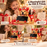 Custom 3D Phone Stand & Pen Holder from Your Photo – Personalized People & Pet Desk Organizer, 3D Keepsake, Unique Gift for Family, Couples & Friends