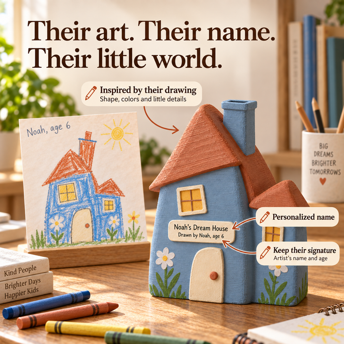 Custom Money Bank from Your Child's Drawing – Personalized Piggy Bank