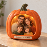 Custom 3D Photo Relief Pumpkin Frame – Personalized Family Portrait Keepsake & Unique Gift