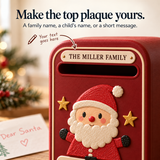 Personalized 3D Christmas Santa Mailbox with Custom Name – Letters to Santa Box, Holiday Home Decor & Christmas Gift for Kids