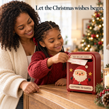 Personalized 3D Christmas Santa Mailbox with Custom Name – Letters to Santa Box, Holiday Home Decor & Christmas Gift for Kids