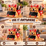 Custom 3D Phone Stand & Pen Holder from Your Photo – Personalized People & Pet Desk Organizer, 3D Keepsake, Unique Gift for Family, Couples & Friends
