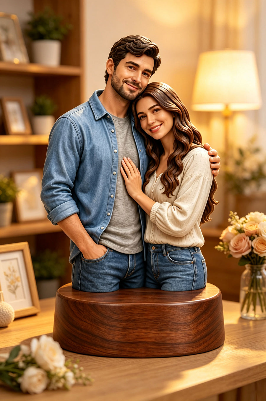 Personalized 3D Couple Photo Relief