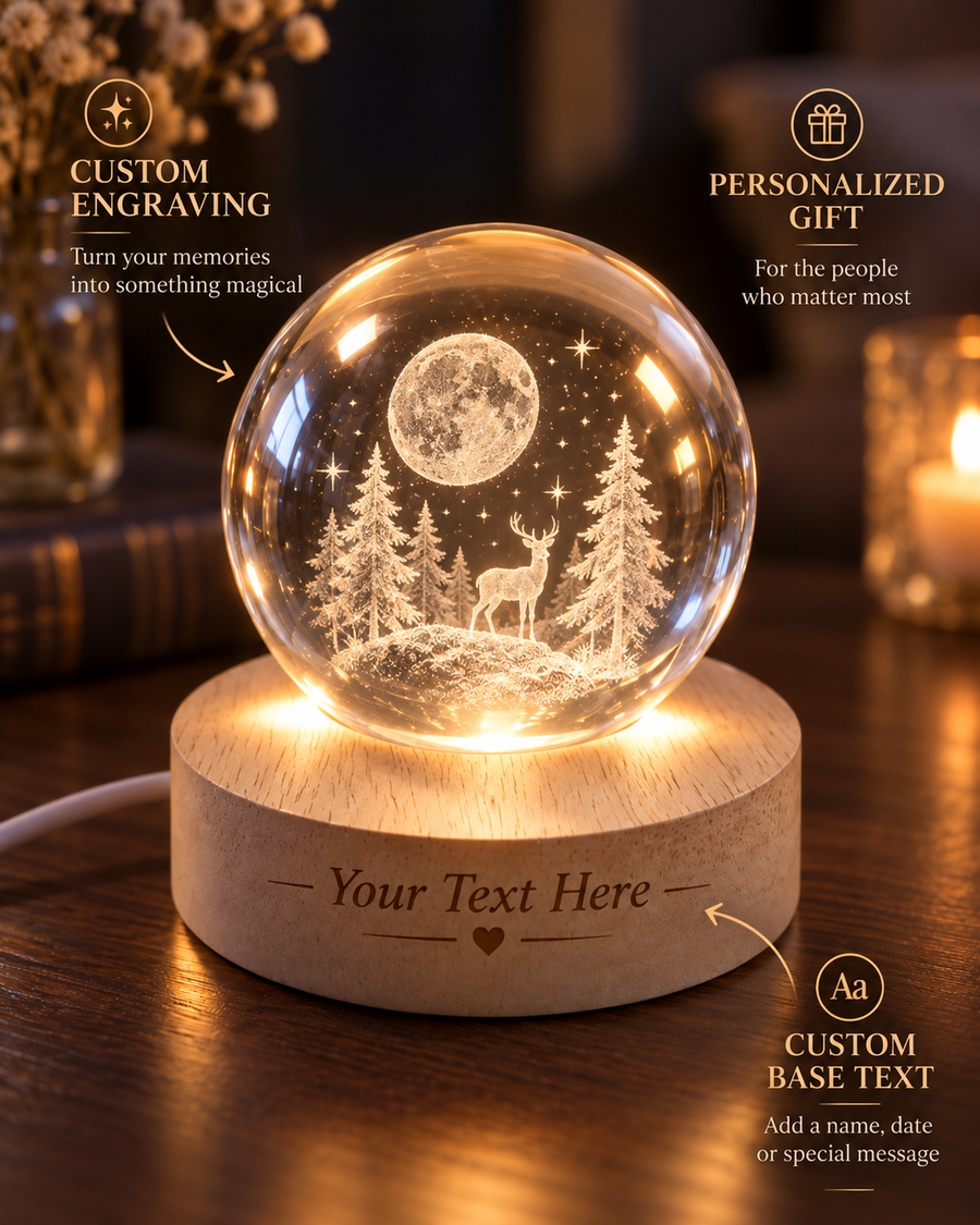 Personalized Crystal Ball Keepsake