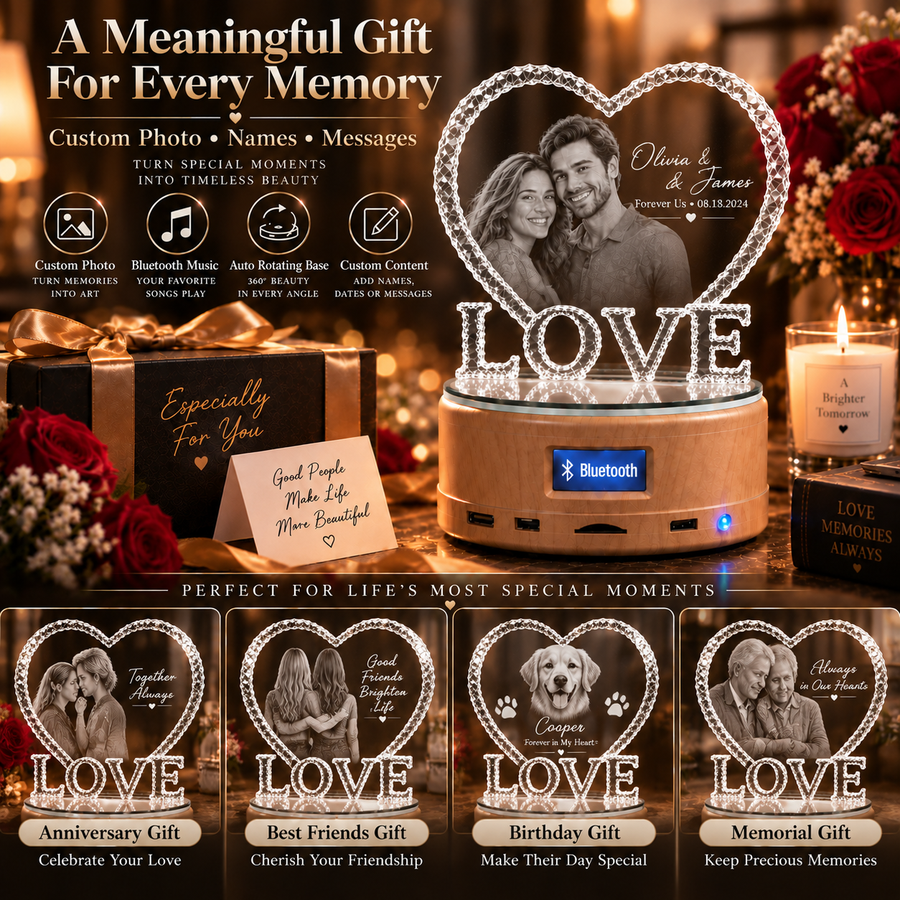 Personalized LOVE Photo Crystal