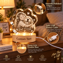 Personalized Flower Photo Crystal
