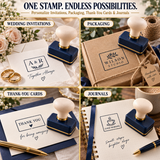 Personalized Custom Stamp with Quick-Twist Detachable Handle – Custom Name, Logo & Design Stamp, Reusable Stamp for Business, Gifts & Everyday Use